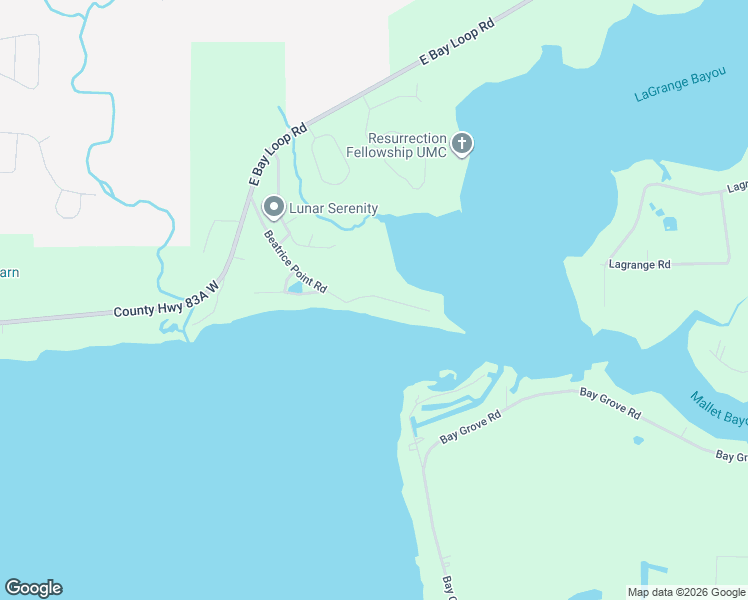 map of restaurants, bars, coffee shops, grocery stores, and more near 430 Beatrice Point Road in Freeport