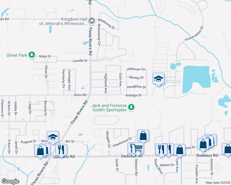 map of restaurants, bars, coffee shops, grocery stores, and more near 12171 Prudie Circle in Gulfport