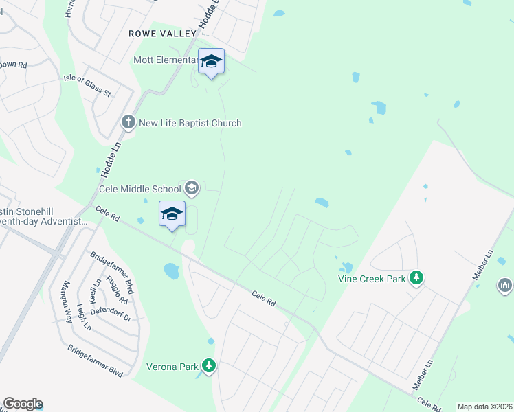 map of restaurants, bars, coffee shops, grocery stores, and more near 6908 Cele Road in Manor