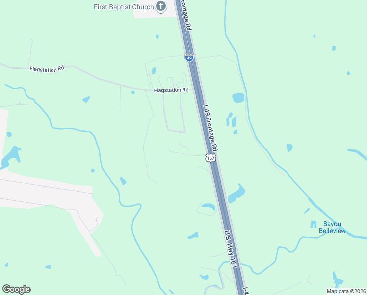 map of restaurants, bars, coffee shops, grocery stores, and more near 134 Cynthia Circle in Opelousas