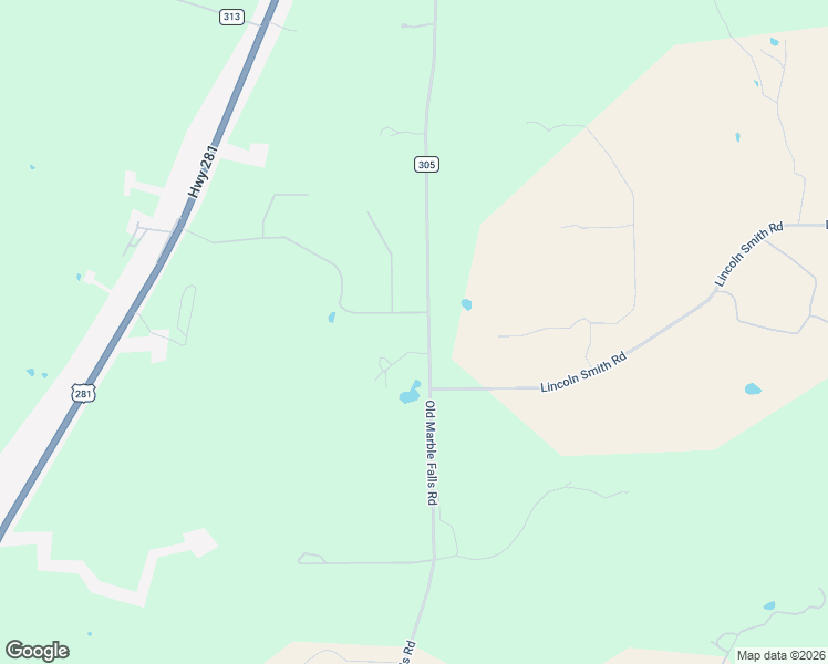 map of restaurants, bars, coffee shops, grocery stores, and more near 2317 Old Marble Falls Road in Round Mountain