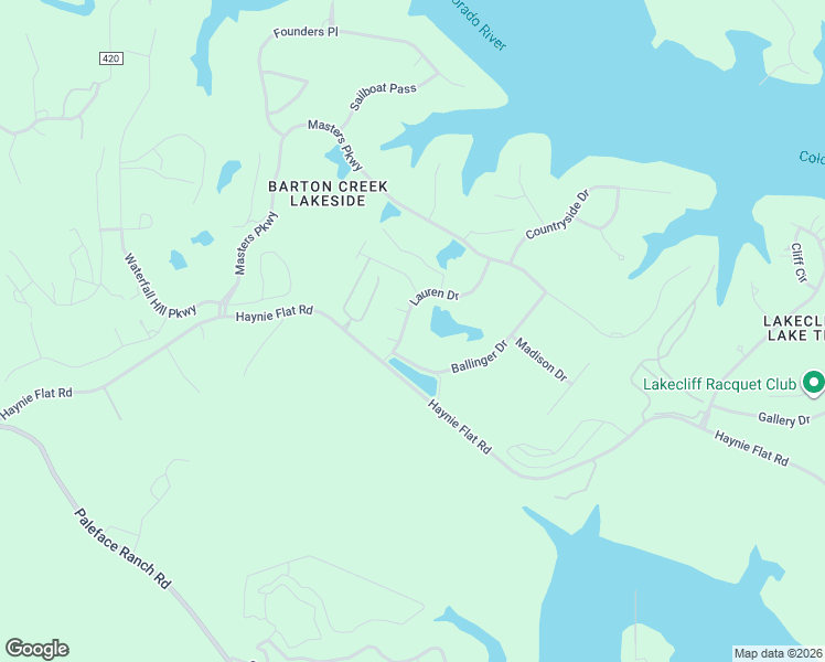 map of restaurants, bars, coffee shops, grocery stores, and more near 1901 Lauren Dr in Spicewood