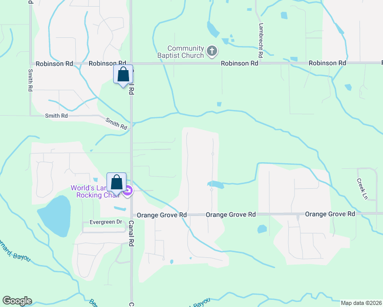map of restaurants, bars, coffee shops, grocery stores, and more near 11523 Caroline Court in Gulfport