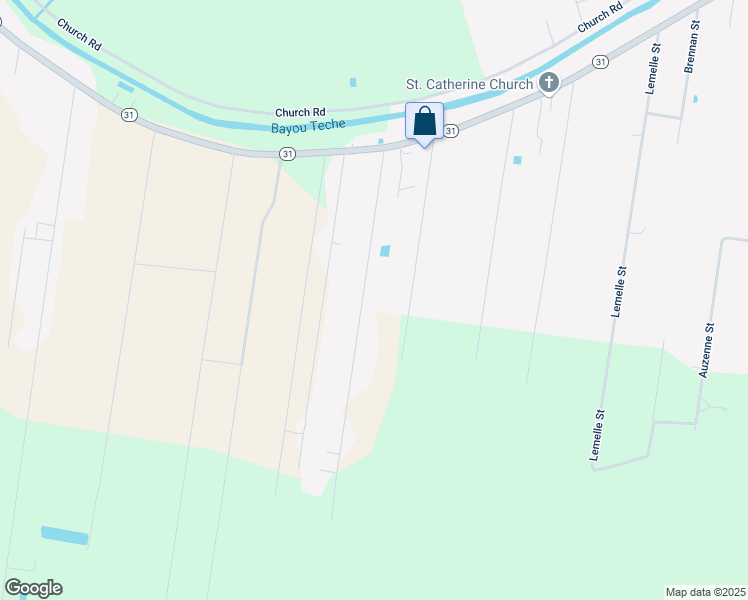 map of restaurants, bars, coffee shops, grocery stores, and more near 281 Marcel Street in Opelousas