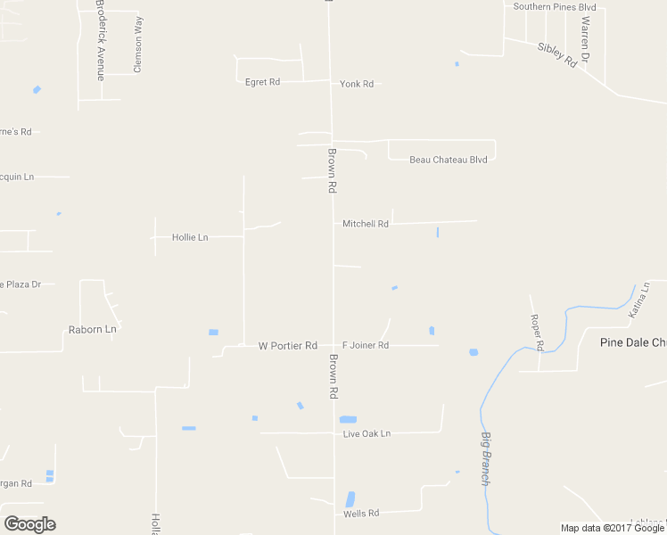 map of restaurants, bars, coffee shops, grocery stores, and more near 41394 Brown Road in Ponchatoula