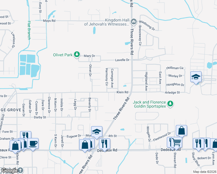 map of restaurants, bars, coffee shops, grocery stores, and more near 12021 Harmony Circle in Gulfport