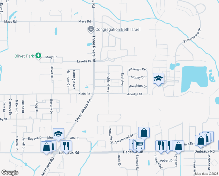 map of restaurants, bars, coffee shops, grocery stores, and more near 12211 Prudie Circle in Gulfport
