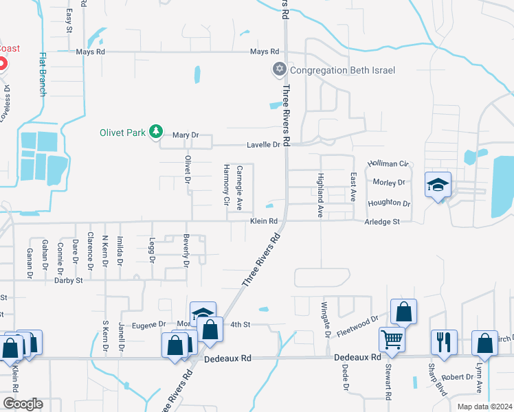 map of restaurants, bars, coffee shops, grocery stores, and more near 12176 Harmony Circle in Gulfport