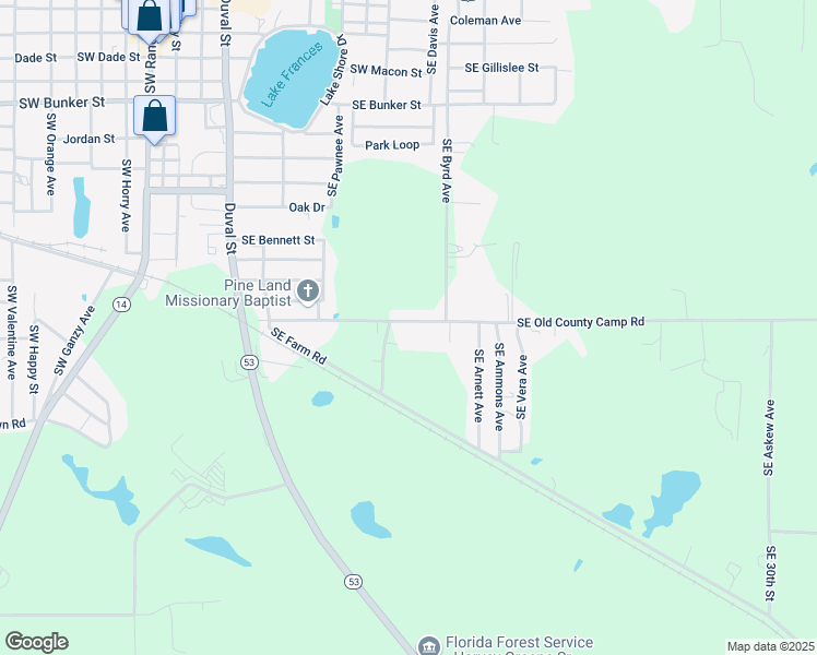 map of restaurants, bars, coffee shops, grocery stores, and more near 426 Southeast Old County Camp Road in Madison