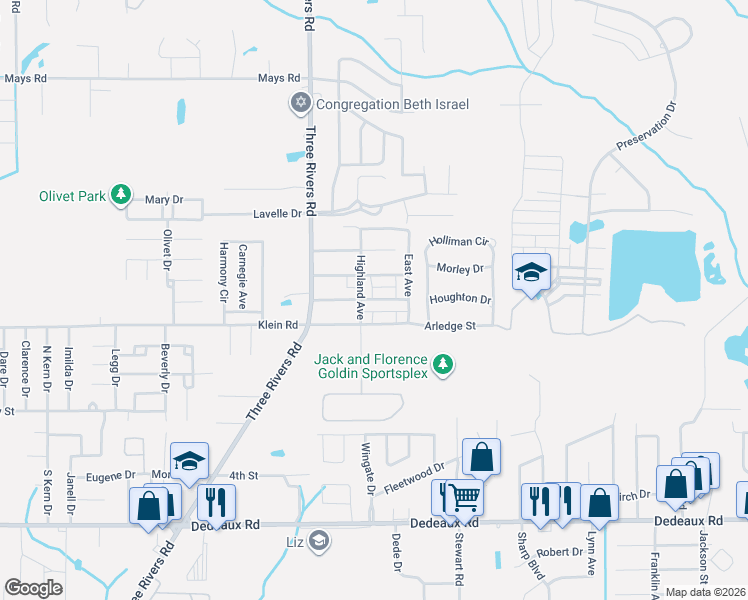 map of restaurants, bars, coffee shops, grocery stores, and more near 12211 Prudie Circle in Gulfport