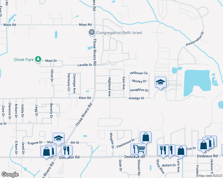 map of restaurants, bars, coffee shops, grocery stores, and more near 12211 Prudie Circle in Gulfport