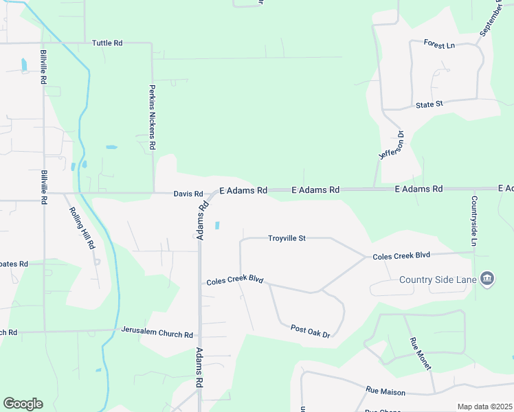 map of restaurants, bars, coffee shops, grocery stores, and more near 12076 East Adams Road in Hammond