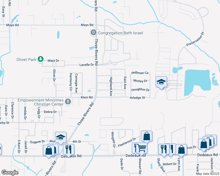map of restaurants, bars, coffee shops, grocery stores, and more near 12211 Prudie Circle in Gulfport
