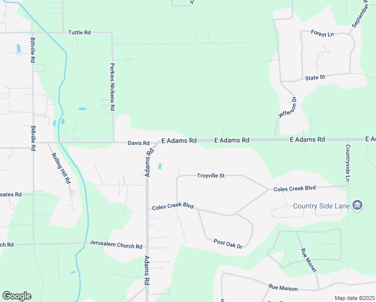 map of restaurants, bars, coffee shops, grocery stores, and more near 12076 East Adams Road in Hammond
