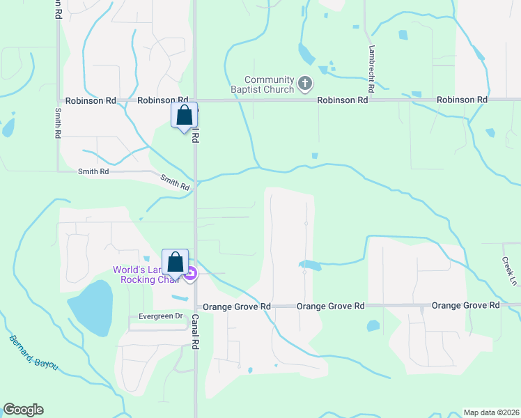 map of restaurants, bars, coffee shops, grocery stores, and more near 17942 Martys Lane in Gulfport