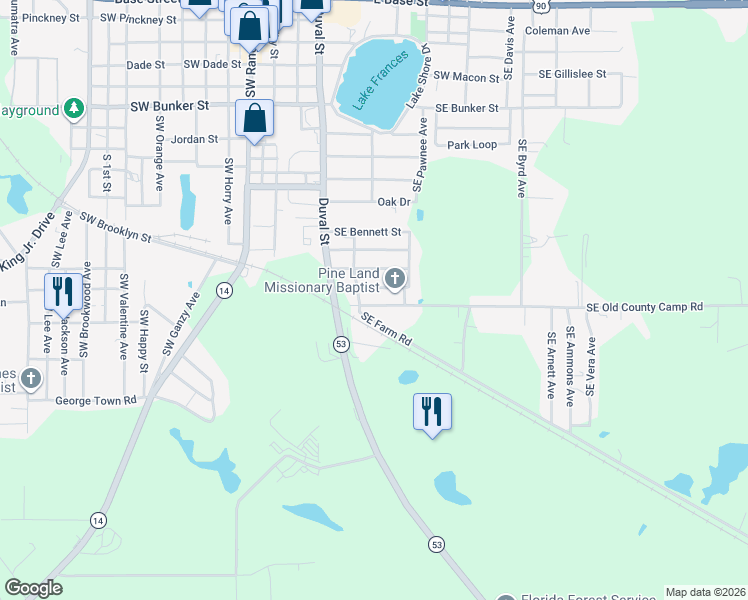 map of restaurants, bars, coffee shops, grocery stores, and more near 171 Southeast Farm Road in Madison