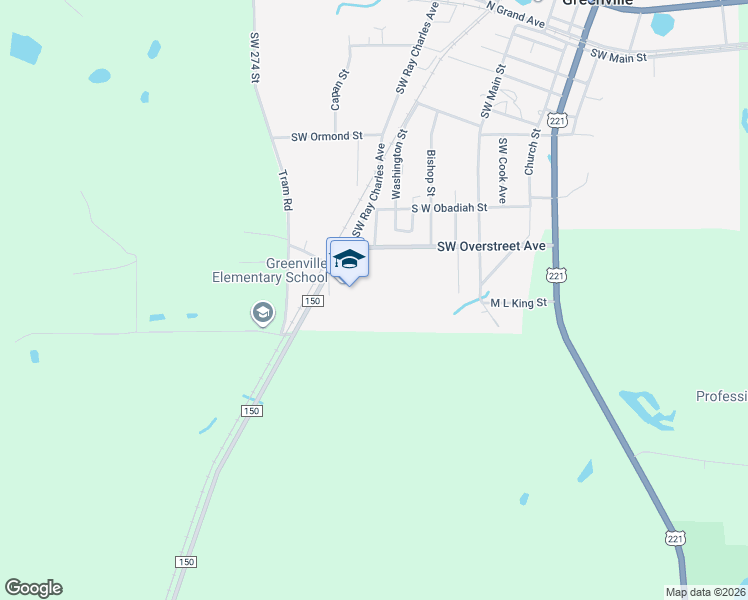 map of restaurants, bars, coffee shops, grocery stores, and more near 729 Southwest Overstreet Avenue in Greenville