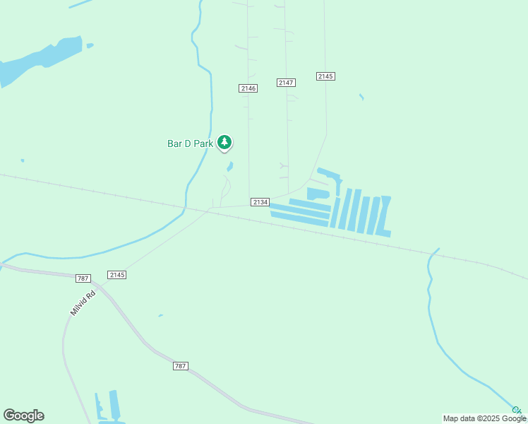 map of restaurants, bars, coffee shops, grocery stores, and more near 725 County Road 2145 in Cleveland