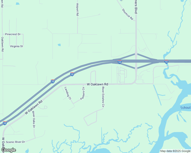 map of restaurants, bars, coffee shops, grocery stores, and more near 8400 W Oaklawn Rd in Biloxi