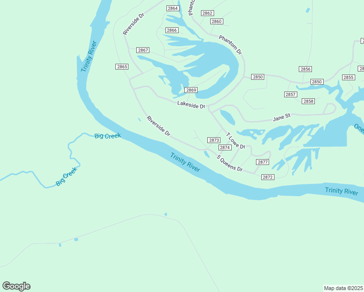map of restaurants, bars, coffee shops, grocery stores, and more near 1066 County Road 2865 in Cleveland