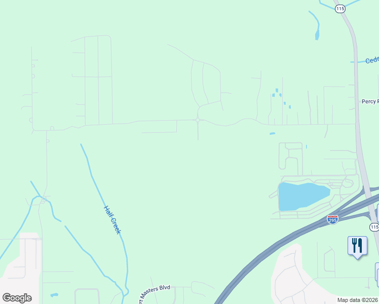 map of restaurants, bars, coffee shops, grocery stores, and more near 3838 Hemlock Street in Jacksonville
