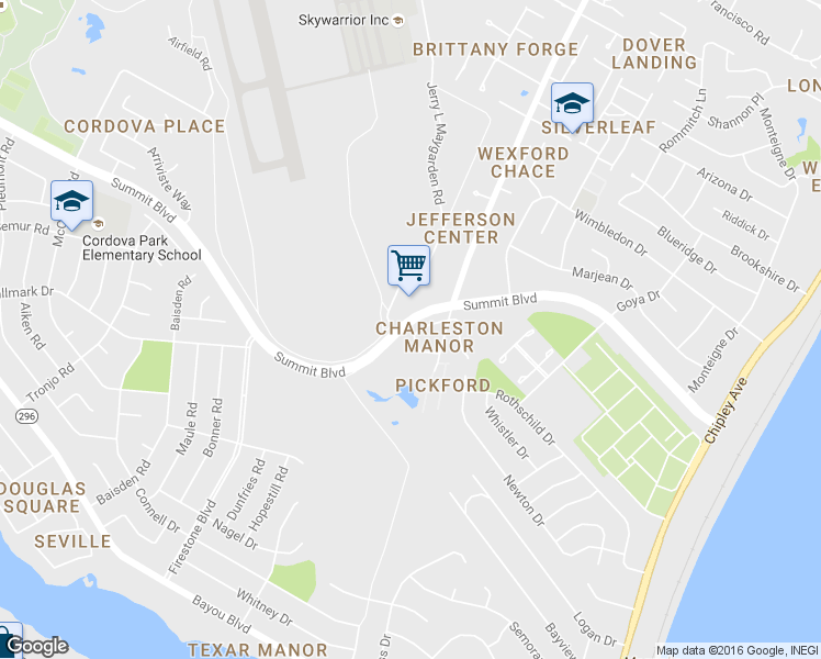 map of restaurants, bars, coffee shops, grocery stores, and more near 3120 Belle Meade Drive in Pensacola