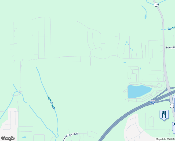 map of restaurants, bars, coffee shops, grocery stores, and more near 3838 Hemlock Street in Jacksonville