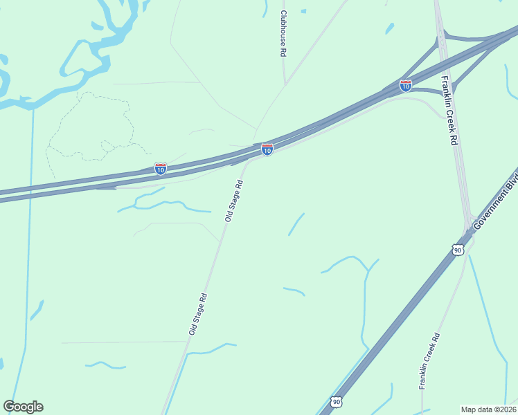 map of restaurants, bars, coffee shops, grocery stores, and more near 10600 Old Stage Road in Moss Point