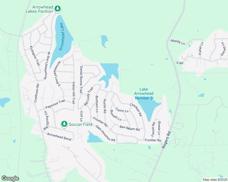 map of restaurants, bars, coffee shops, grocery stores, and more near 15282 Crockett Road in Willis