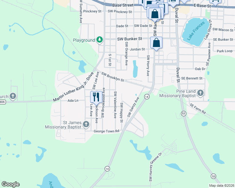 map of restaurants, bars, coffee shops, grocery stores, and more near 225 Southwest Valentine Avenue in Madison