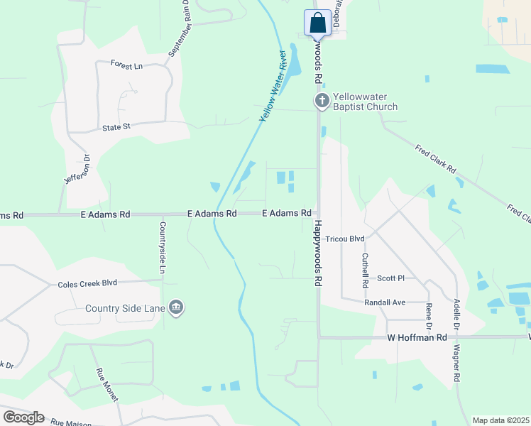 map of restaurants, bars, coffee shops, grocery stores, and more near 13471 East Adams Road in Hammond