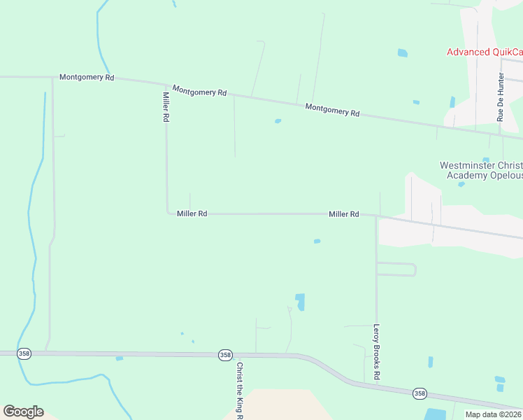 map of restaurants, bars, coffee shops, grocery stores, and more near 1169 Miller Road in Opelousas