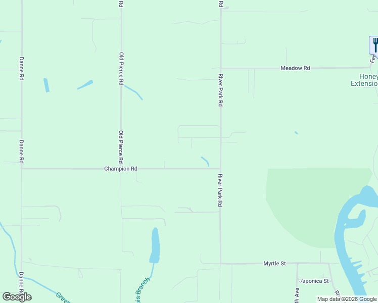 map of restaurants, bars, coffee shops, grocery stores, and more near 11707 Champion Rd in Fairhope