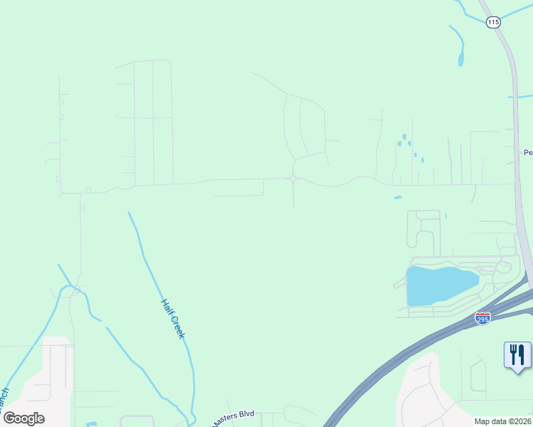 map of restaurants, bars, coffee shops, grocery stores, and more near 3838 Hemlock Street in Jacksonville