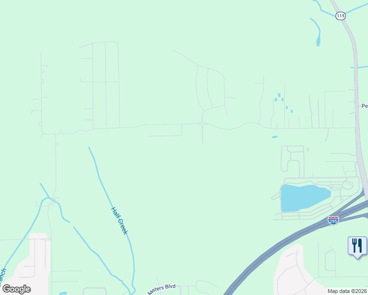 map of restaurants, bars, coffee shops, grocery stores, and more near 3838 Hemlock Street in Jacksonville