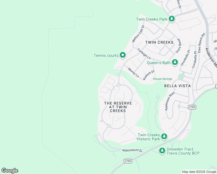 map of restaurants, bars, coffee shops, grocery stores, and more near 2930 Grand Oaks Loop in Cedar Park