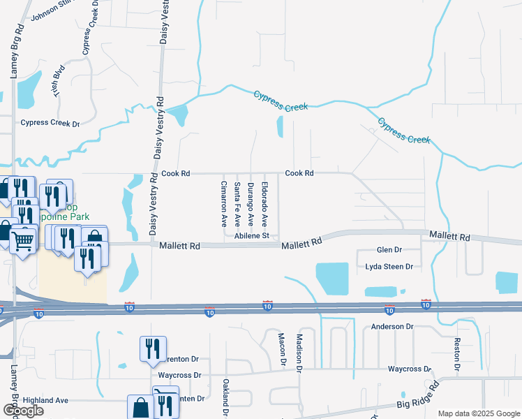 map of restaurants, bars, coffee shops, grocery stores, and more near 8101 Eldorado Avenue in Biloxi