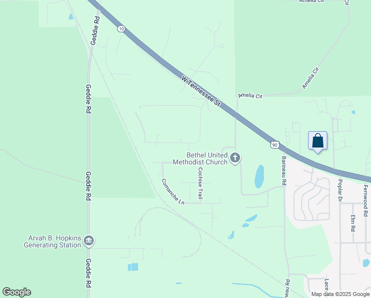map of restaurants, bars, coffee shops, grocery stores, and more near 8117 Ida Road in Tallahassee