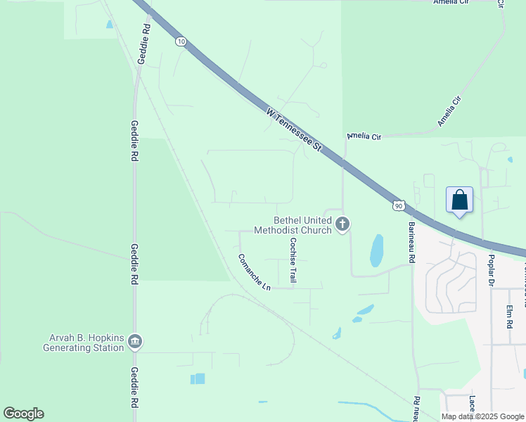 map of restaurants, bars, coffee shops, grocery stores, and more near 8117 Ida Road in Tallahassee