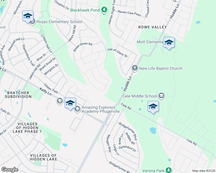 map of restaurants, bars, coffee shops, grocery stores, and more near 19325 Stembridge Run in Pflugerville