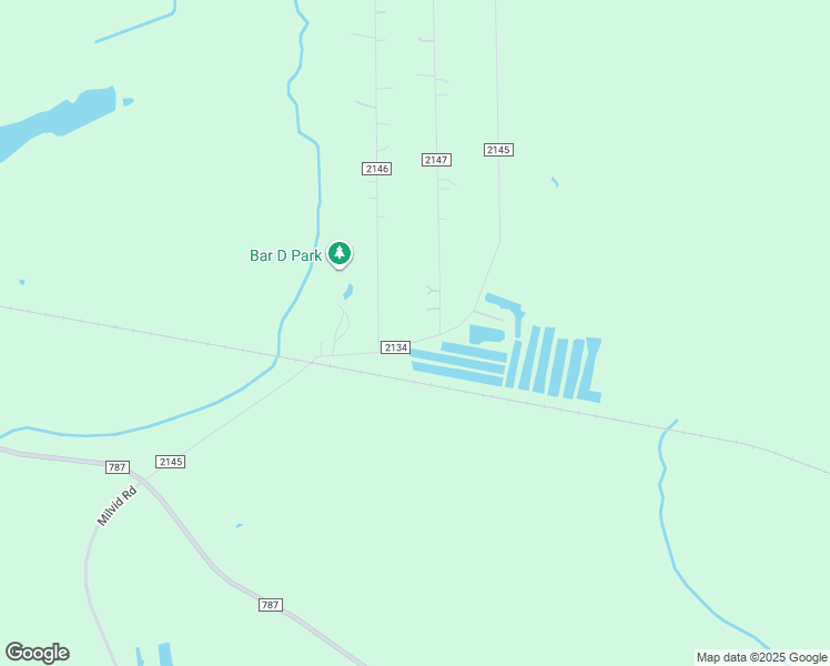 map of restaurants, bars, coffee shops, grocery stores, and more near 725 County Road 2145 in Cleveland