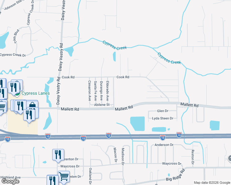 map of restaurants, bars, coffee shops, grocery stores, and more near 8100 Laredo Avenue in Biloxi