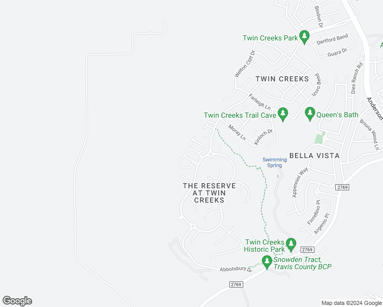 map of restaurants, bars, coffee shops, grocery stores, and more near 2930 Grand Oaks Loop in Cedar Park