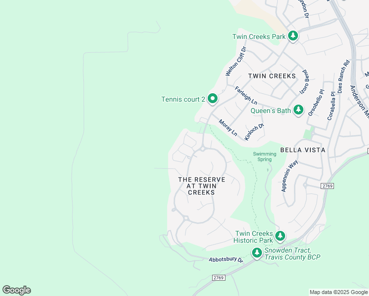 map of restaurants, bars, coffee shops, grocery stores, and more near 2930 Grand Oaks Loop in Cedar Park