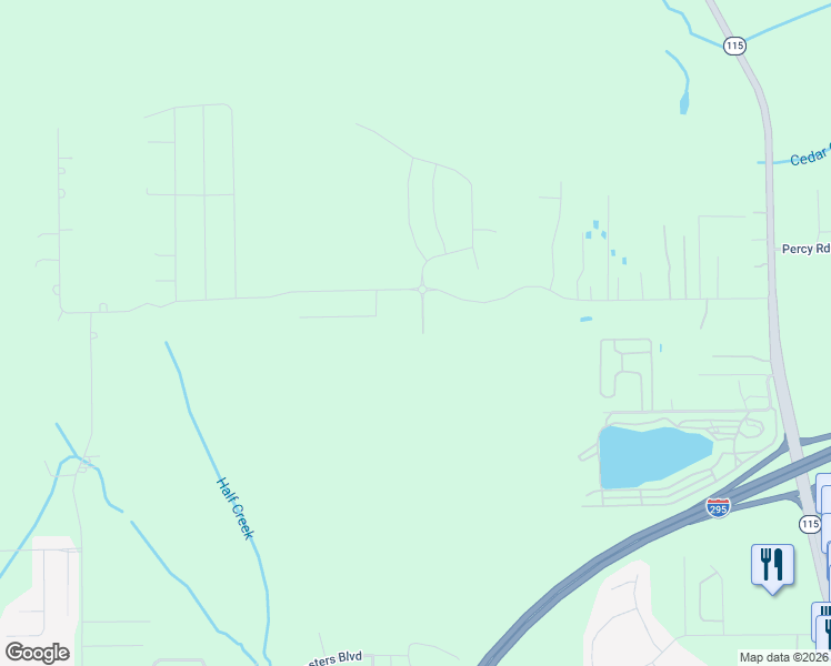 map of restaurants, bars, coffee shops, grocery stores, and more near 3838 Hemlock Street in Jacksonville