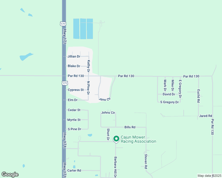 map of restaurants, bars, coffee shops, grocery stores, and more near Jims Circle in Ragley