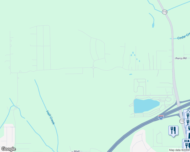 map of restaurants, bars, coffee shops, grocery stores, and more near 3838 Hemlock Street in Jacksonville