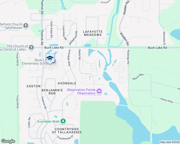 map of restaurants, bars, coffee shops, grocery stores, and more near 6034 Plow Trail in Tallahassee