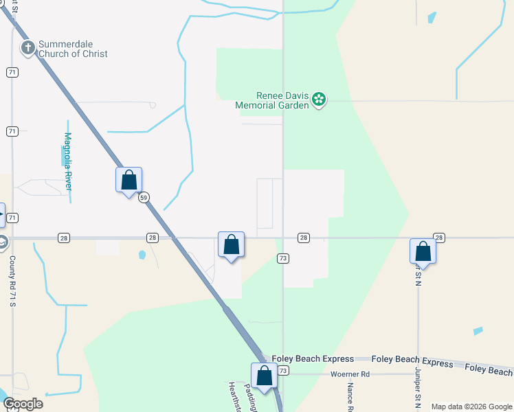 map of restaurants, bars, coffee shops, grocery stores, and more near in Summerdale