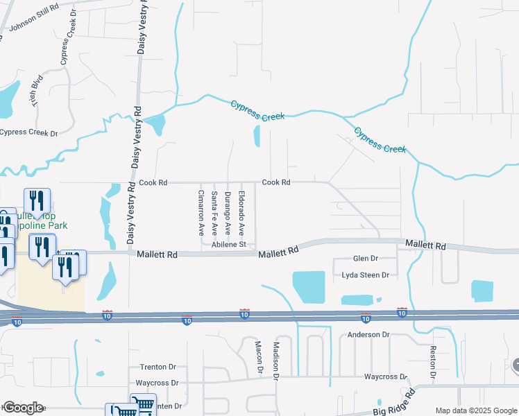 map of restaurants, bars, coffee shops, grocery stores, and more near 8200 Laredo Avenue in Biloxi